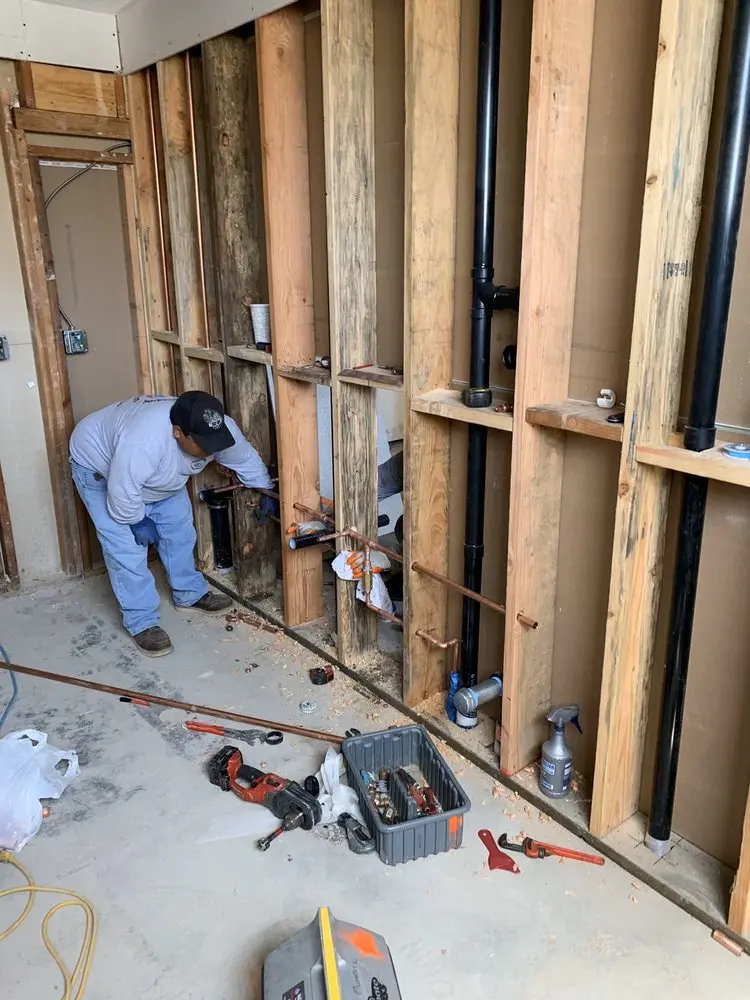 Commercial rough-in plumbing for Water Heater Replacement in Smithfield